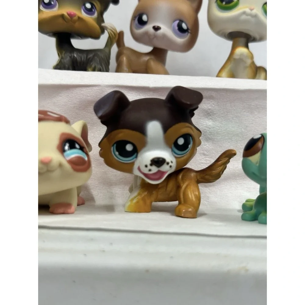 Littlest Pet Shop Lot Of 6 - 4 Rare German Shepherd Shitzu Yorkie Calico Collie‎
